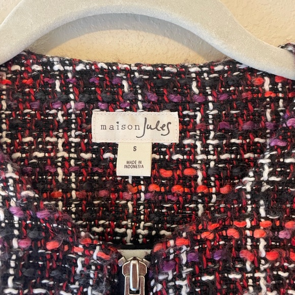 NWT Madison Jules Tweed Zip Jacket - Picture 8 of 8